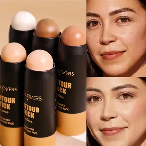 5pcs/set Matte Brightens Contours Face Contour Stick, Highlighter Stick, Multi-purpose Dark Circles, Christmas Gift, Creates Various Makeup Looks, Daily Makeup