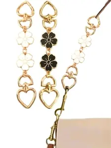 1Pc Purse Chain Extender Bag Strap Extender Purse Strap Extension Replacement For Women, Girl Purse Bag Making Supplies Reversible Accessory