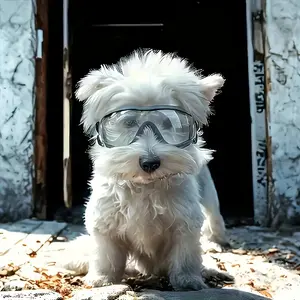 1 Small Dog Glasses - Windproof, Dustproof, Snowproof Pet Eyewear with Adjustable Lightweight Frame & Clear Lens - for Chihuahua, Pomeranian, Dog Accessories, Diamond Painting New Arrival, Diamond Art New Arrival, Dog Lens, Pet Supplies