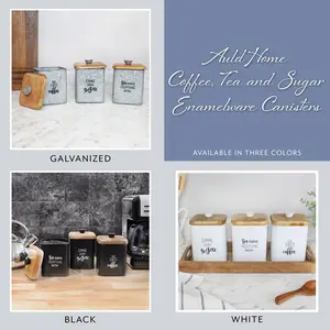 Farmhouse Metal Canisters (Set of 3)