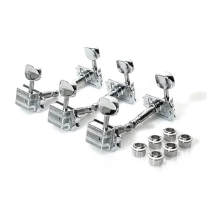 Genuine Gretsch 3x3 Tuning Keys (6) For Electromatic Guitars CHROME 006-2706-000