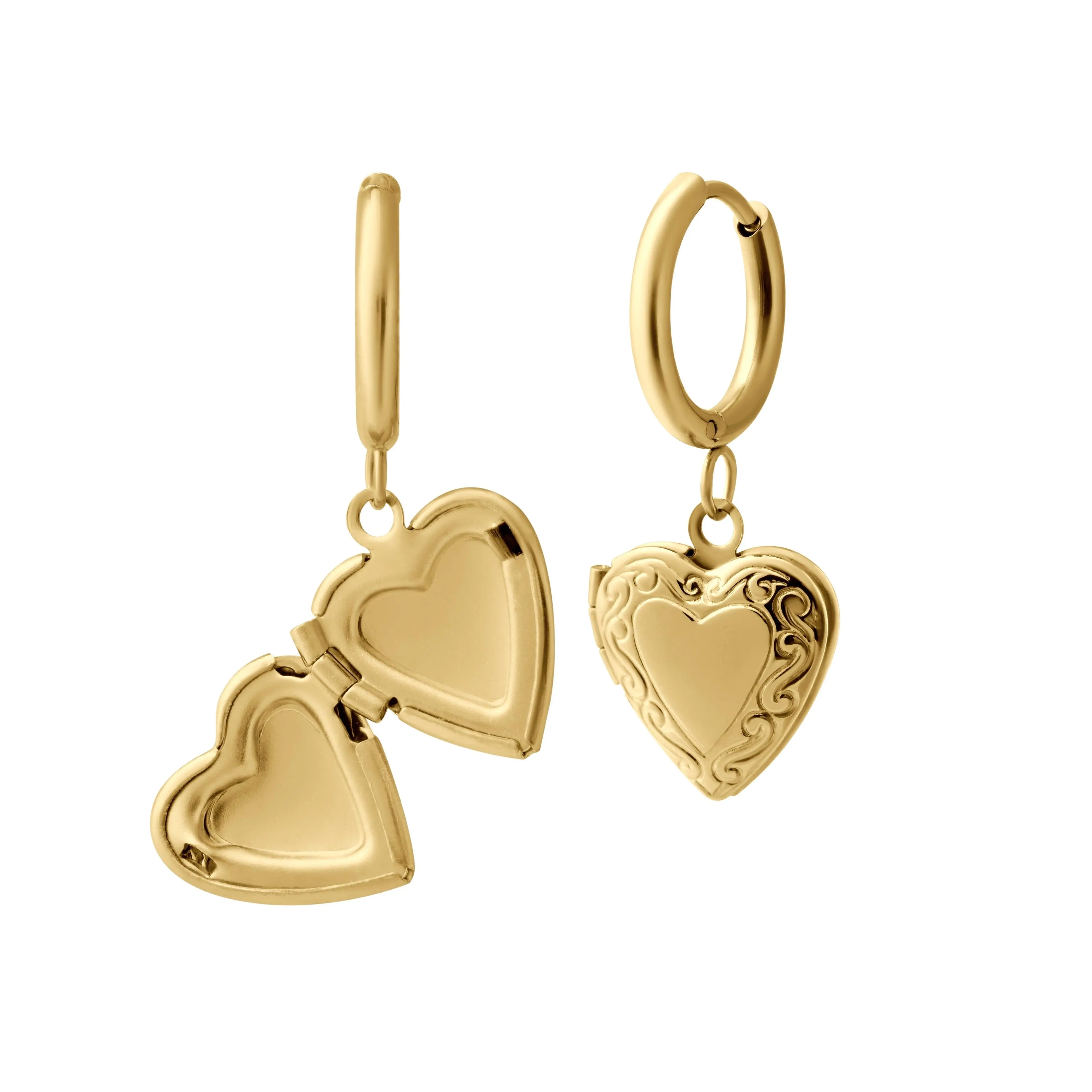 Love Letter Locket Hoops Love Letter Locket Hoops
