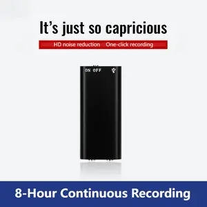 1pc Professional Voice Activated Digital Recorder, 8GB HD Noise Canceling Audio Recorder MP3 Player, Ultra Thin Portable Recording Pen, Clear Sound for Business Meetings, Office, Study, No Battery Included