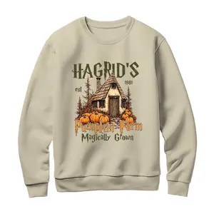 HP Hagrid's Pumpkin Farm Unisex T-Shirt Sweatshirt Hoodie 100% Cotton All Seasons Classic Fit