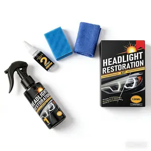 Sand free car headlight repair kit, yellow oxidation fog lamp refurbishment, crystal coating