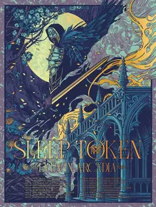 Sleep Token Even in Arcadia Tour Poster – Gothic Fantasy Artwork 2025 Wall Decoration Print