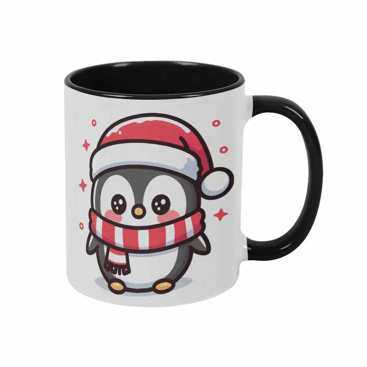 Cute Penguin Winter Holiday Mug 11oz 15oz Festive Christmas Scarf Hat Graphic Durable Ceramic Drinkware Perfect For Cozy Morning Coffee Routine Office Desk Tea Time Holiday Gift Ideas