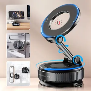 Vacuum Suction Cup Car Phone Holder Mount Strongest Military-Grade Suction Cup Cell Phone Mount for Dashboard Windshield Vent Truck Accessories Cradle Dash Stand for iPhone 16 Pro Max 15 14 13 for All Smartphones
