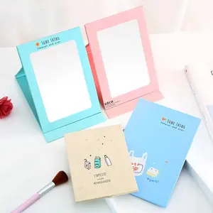 Ins Cartoon Folding Mirror Cute Desktop Mirrors Desktop Minimalist Makeup Mirrors Student Dormitory Folding Vanity Mirror