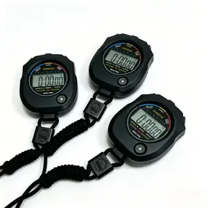 3pcs Professional Digital Stopwatch Sports Timer with Compass, Waterproof LCD Display with Neck Strap, Perfect for Coaches Athletes Running Swimming Fitness Training