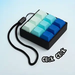 Mechanical Clicky Fidget, Keyboard Switch, ASMR Fidget, Stim Toy, Button Clicker Keyboard Fidget, 9 Key Caps