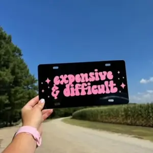 Expensive & Difficult License Plate
