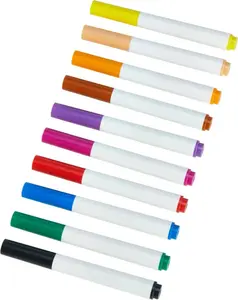 10-Pack Colored Washable Markers for Coloring and Drawing, Broad Line, Multicolored.