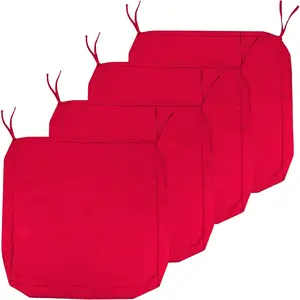 Outdoor Cushion Covers Replacement 19 x 19x 3In, Patio Cushion Covers  Cushion Cover,Outdoor Couch Sofa Cushion Covers with Handle and Adjustable Straps Set of 4,Only Cover