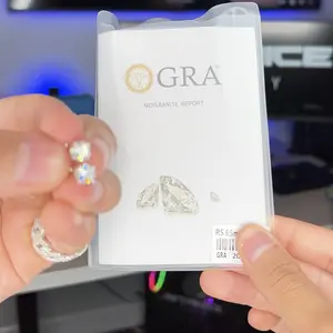 Astroice 1ct Moissanite Earrings W/ 925 Silver Base