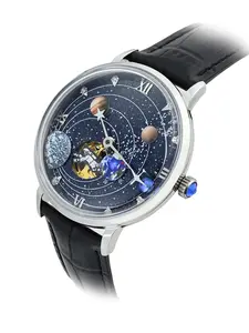 Men's Mechanical Watch, Stainless Steel Case & Band, Round Analog Dial, Casual Style, Spring & Fall Season, Mechanical Style Watches