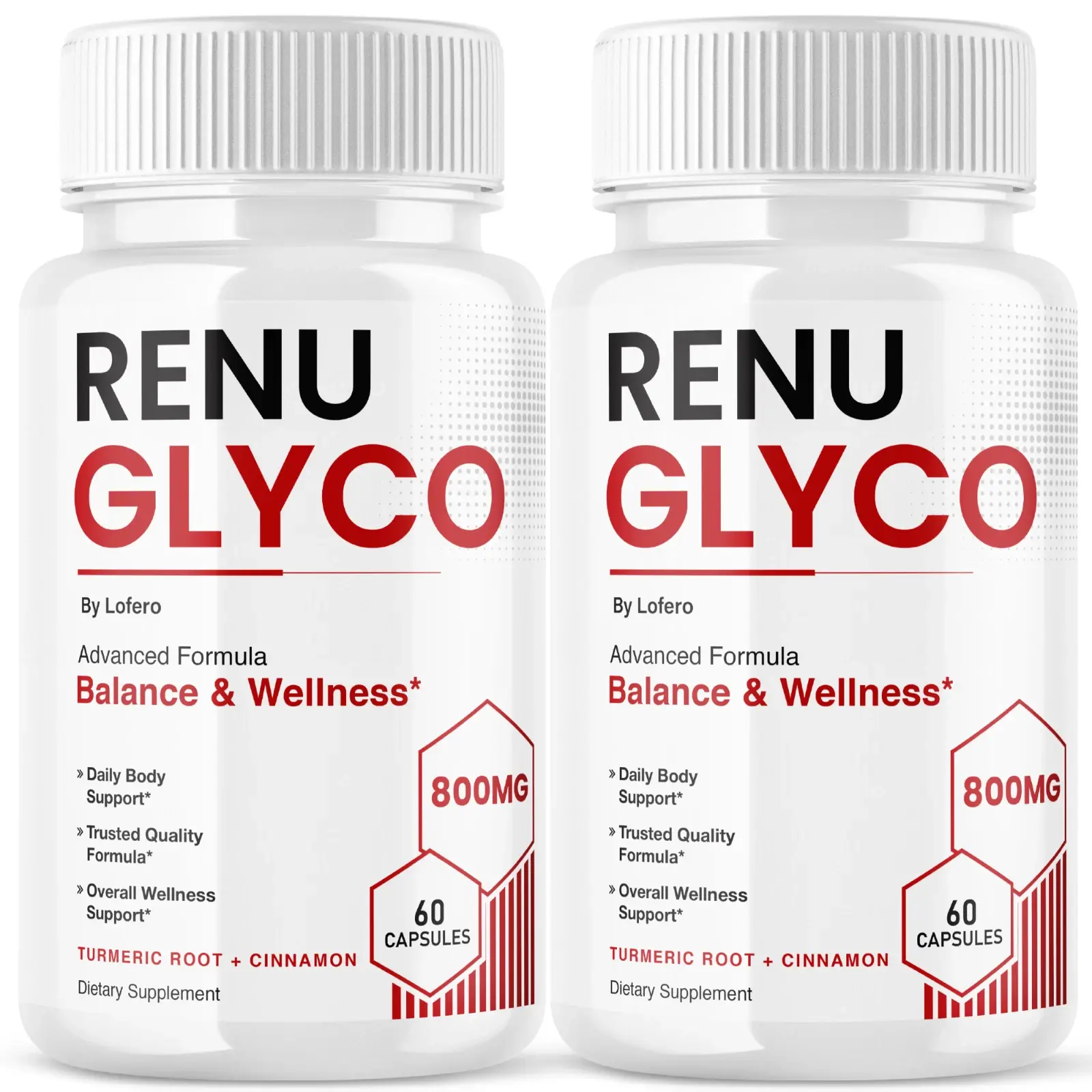 (2 Pack) Renu Glyco Capsules Daily Blood Health Support RenuGlyco Pills (120 ct)