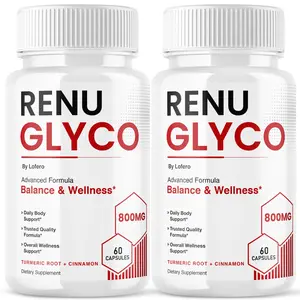 (2 Pack) Renu Glyco Capsules Daily Blood Health Support RenuGlyco Pills (120 ct)