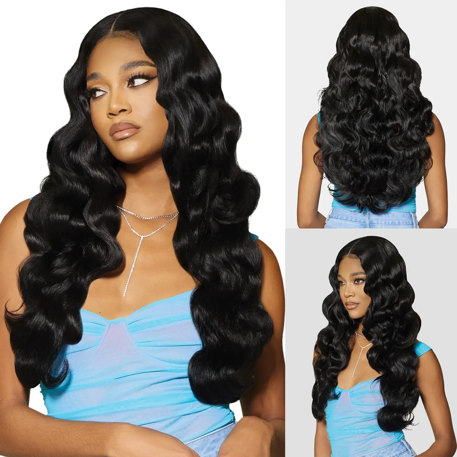 Outre Unprocessed Remy Human Hair HD Lace Frontal Closure, Sugar Punch 13"x4" Body Wave, Anti-Tangle Double Drawn Long-Lasting (10"-14")