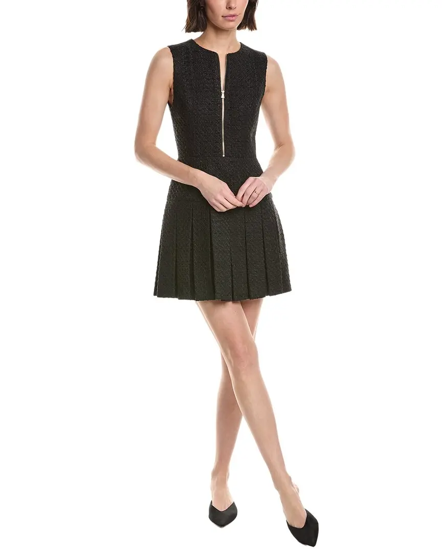 alice + olivia Ellis Box Pleat Mini Dress