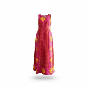 Radiant Bloom Floral Maxi - Sleeveless Pink Summer Sun Dress
