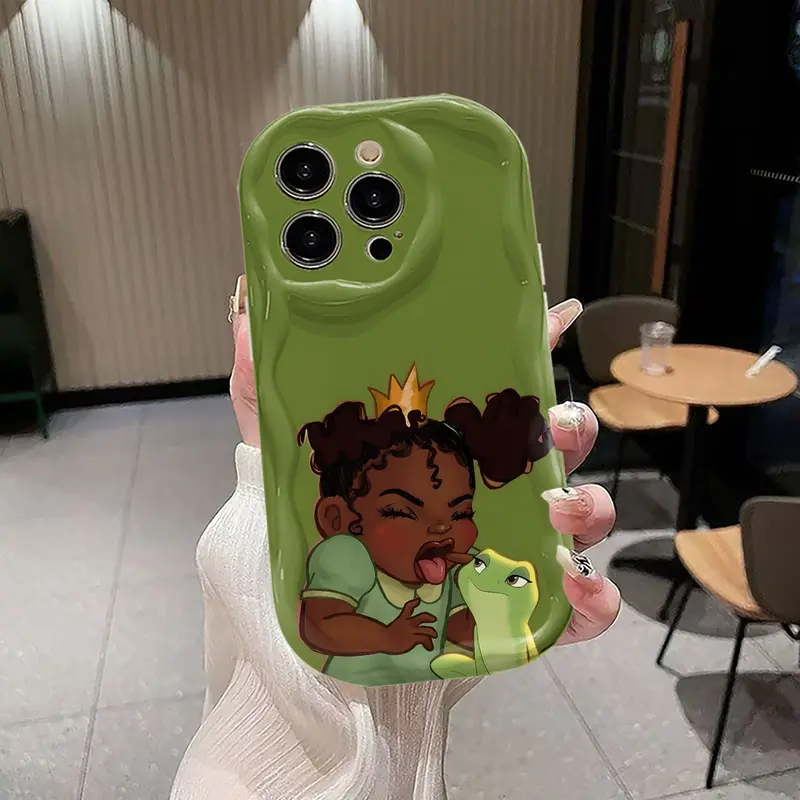 Officially Licensed Princess and The Frog Personalized TPU Cellphone Case - Colorful Cartoon Design, Comfortable Grip, Full Coverage, Shockproof Protector for iPhone 17,16,16 Plus,15,14,13,12,11 Pro Max Plus Smartphones Handheld Devices