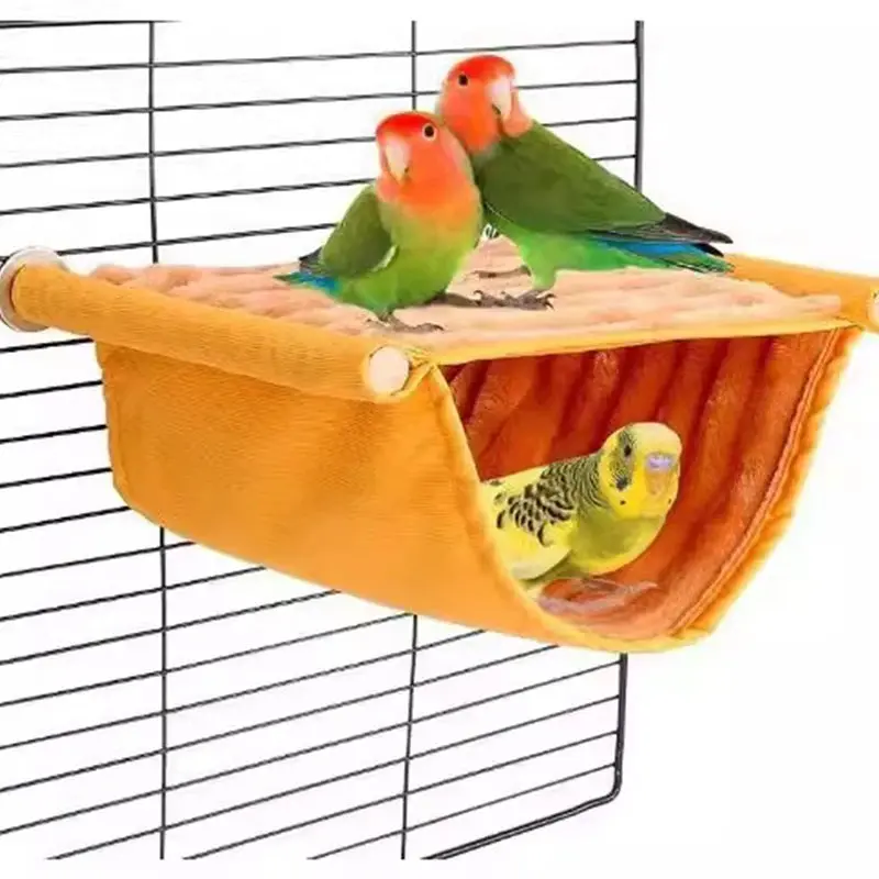 Cozy Bird Hammock Nest – Plush Hanging Swing for Parrots & Budgies