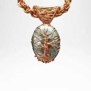 Tree of Life Pyrite Pendant