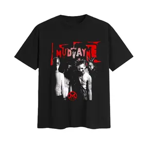 Vtg Mudvayne Music Band Lover Cotton Unisex Black Sweatshirt, Hip Hop Men's T-Shirt, Cotton, Casual Menswear Top