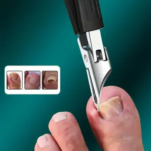 for Thick and Ingrown Nails, A High-precision Trimmer, Nail Nippers, Made of Heavy-duty Stainless Steel, Featuring a Soft Grip Handle and an Ultra-sharp 25-degree Angled Blade, Designed for Seniors, This Thick Nail Clipper Has a Splash-proof