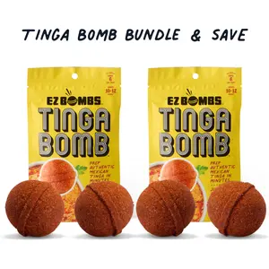 EZ Bombs TingaBombs Bundle, 2 Bombs Per Pack - Authentic Mexican Seasoning for Smoky Chipotle Tinga Sauce, Tacos, Tostadas, Tortas and More - Bold, Spicy & Tangy Flavor Quick and Flavorful Meals