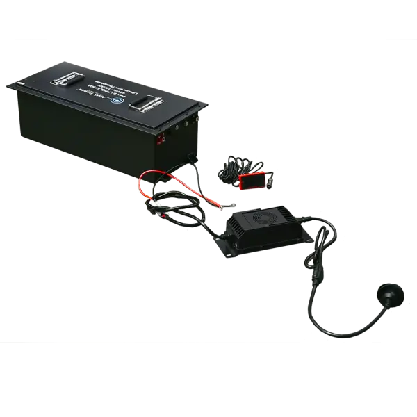 AIMS Power Golf Cart 105AH Lithium Battery 105AH 48V 5.3 kWh with Charger and Wiring kit - Reliable Energy for Your Adventures