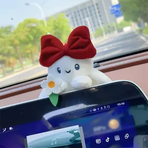 Cute Rabbit Design Car Interior Decoration, Creative Car Screen Ornament, Car Interior Decoration Accessories for Women & Girls