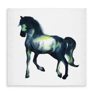 360 stand Square Horse-Design Animal Theme Tablecloth, C1TC5858D8IPMQ, 58x58 in Elegant Textile, for Indoor-Outdoor Patio, Picnic Dining Table Home Decor