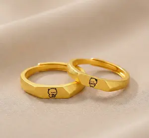 Adorable Bubu & Dudu Couple Rings - Adjustable Design, Ideal for Daily Outfits & Festival Presents，A Must-Have for Daily Style & Christmas Gift