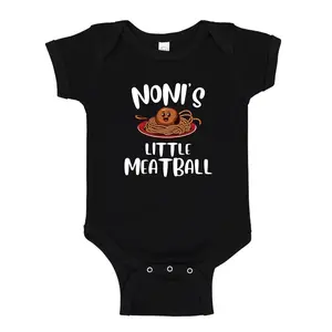 Noni's Little Meatball Baby One Piece Bodysuit Or Toddler Shirt Funny Italian Noni Newborn Outfit