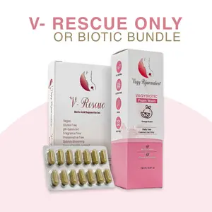 V- Rescue Boric Acid Suppositories or Biotic Bundle (V-Rescue + Foam) V- Rescue Boric Acid Suppositories or Biotic Bundle (V-Rescue + Foam)