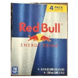 Red Bull Energy Drink, 8.4 Fl Oz (Pack of 4)