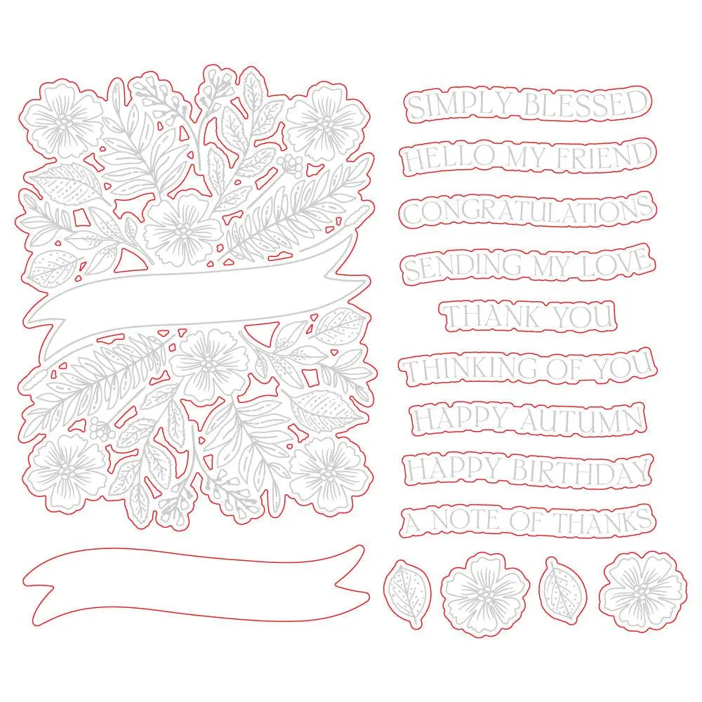 Honey Bee Stamps - Honey Cuts - Bountiful Banner