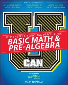 USED-U Can: Basic Math and Pre-Algebra for Dummies by Zegarelli, Mark (Paperback)