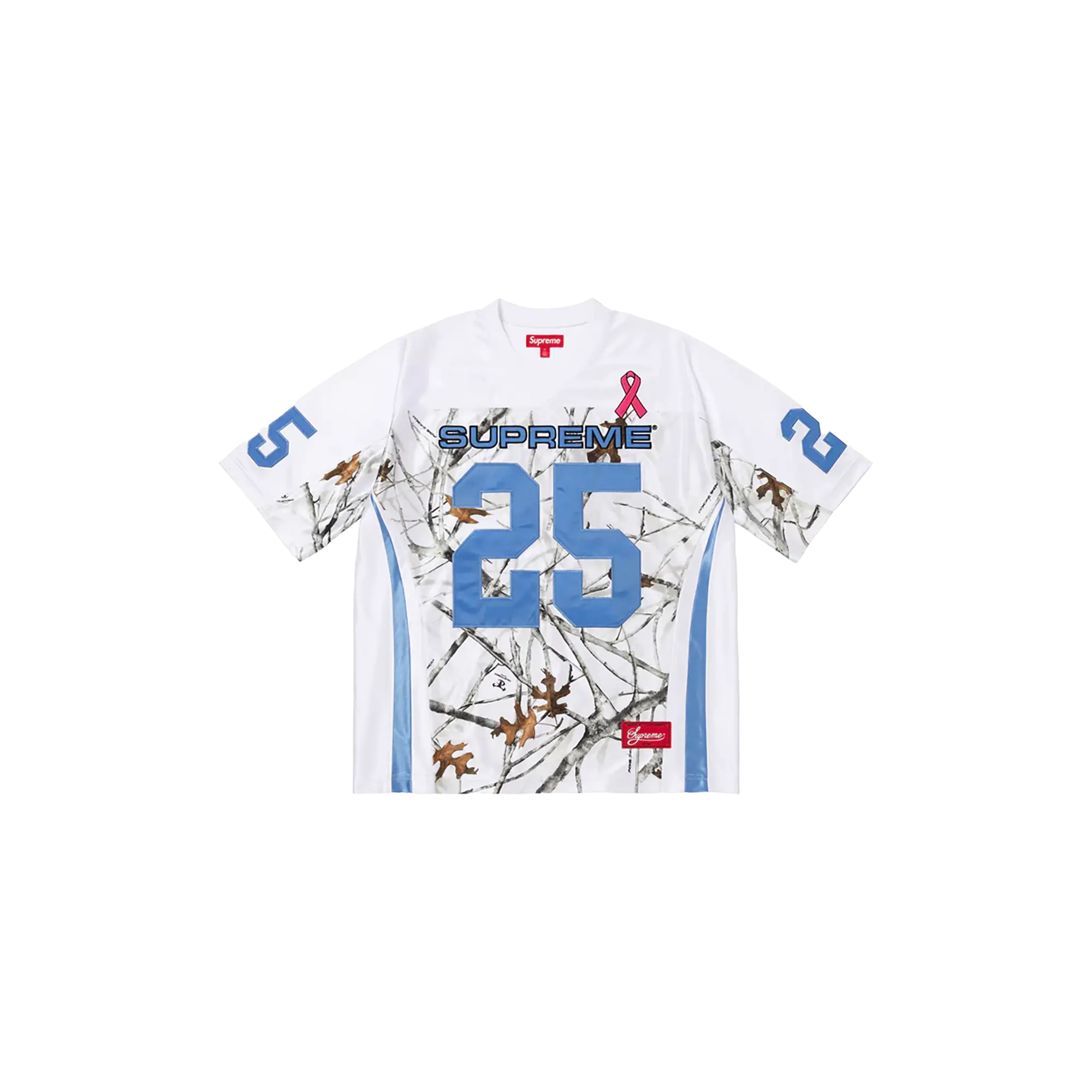 Breast Cancer Awareness Football Jersey "FW25 - White" SU26199