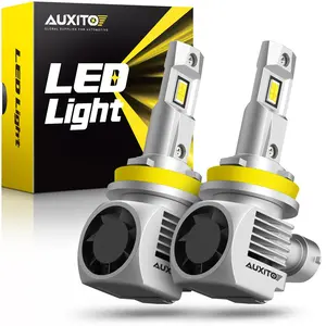AUXITO H11 H4 H7 H13 9005 9006 9007 9012 9004 D2S D4S Bulbs - 120W, 6500K, 900% Brighter HeadLights, Compatible, 2-Pack