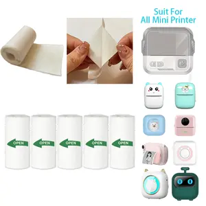 Mini Printer Paper, Thermal Sticker Paper for Pocket Inkless Printer, Self-adhesive Printing Machine Paper, Portable Mini Printer Paper for Photo, Note, Study, DIY