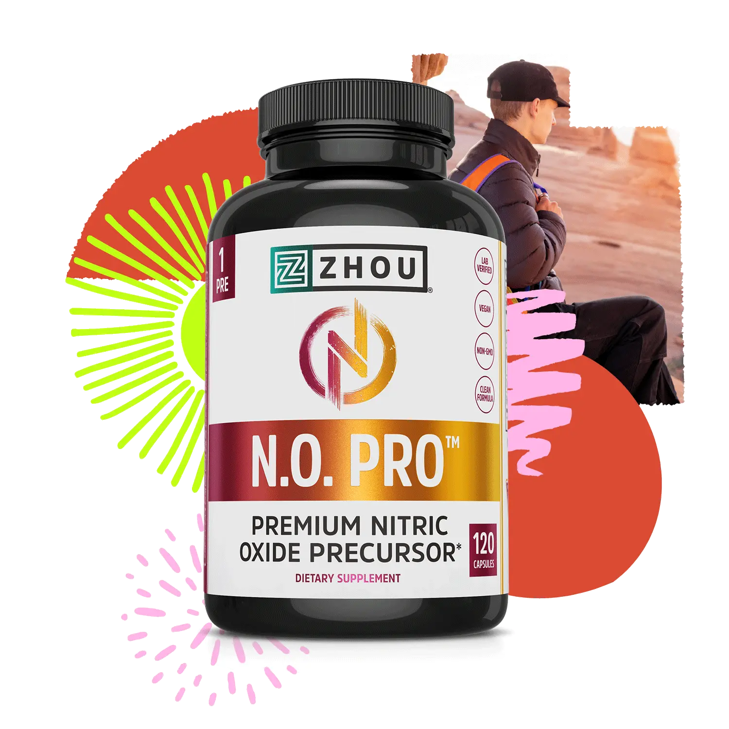 Zhou N.O. Pro Premium Nitric Oxide Precursor Zhou N.O. Pro Premium Nitric Oxide Precursor