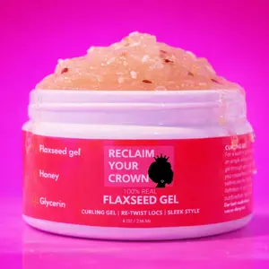 Unscented 100% Real Flaxseed Gel | Wash N' Go | Curl Gel | Flake Free Haircare