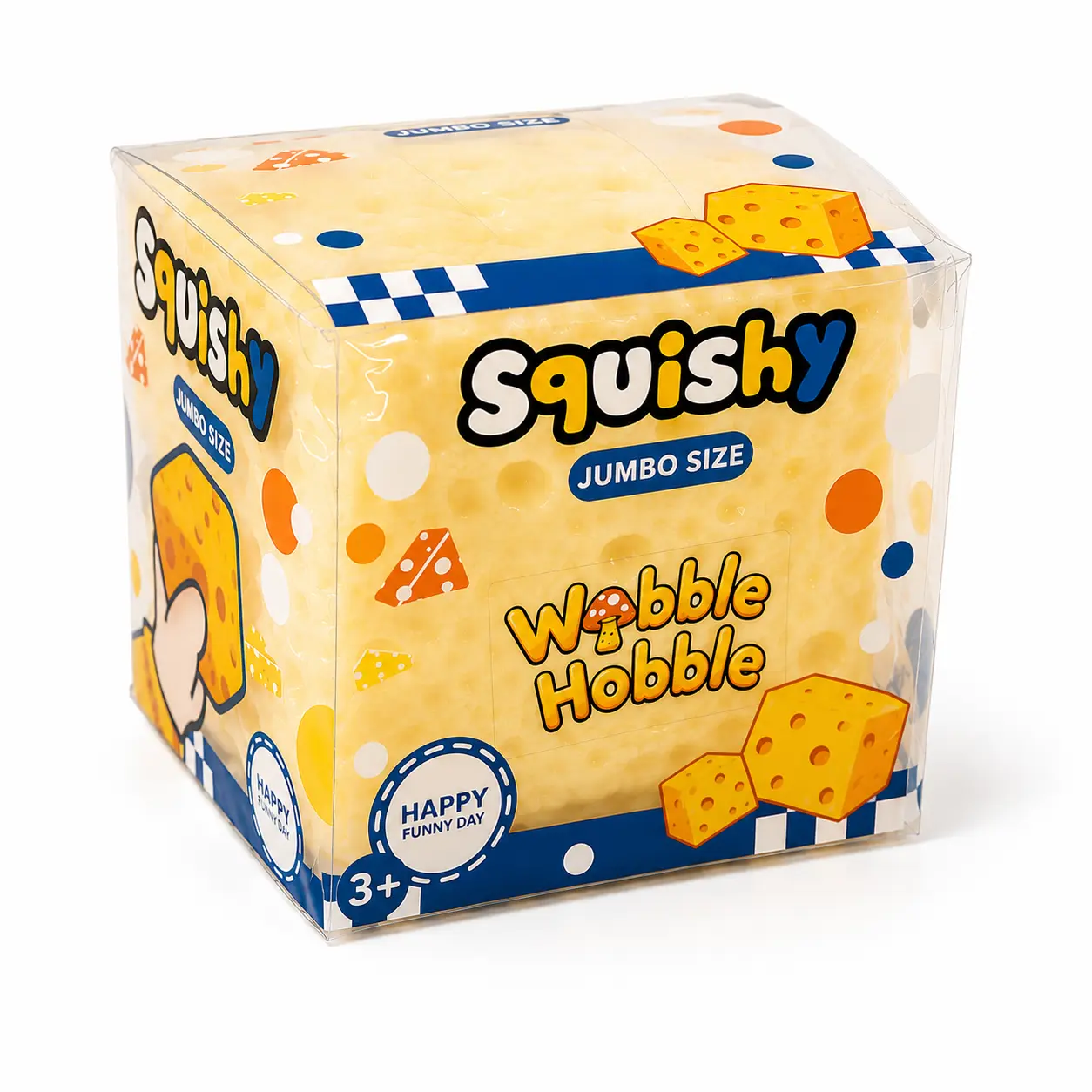Non-Rebounding Wobble Hobble Vaseline Cheese Squishy Toy, Stress Relief Toy for Kids Non-Rebounding Wobble Hobble Vaseline Cheese Squishy Toy, Stress Relief Toy for Kids