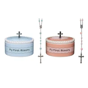 Baby Blessings: My First Rosaries Gift Set With Keepsake Boxes, Perfect Baptism Gift for Boys and Girls