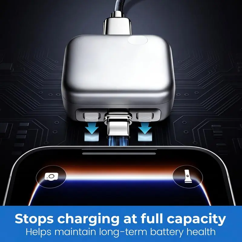 140W Smart Auto Stop Charging Adapter, USB-C Fast Charger with Physical Cut-Off, Automatic Power-Off Timer for Phone, Tablet & All USB Devices, Prevents Overcharging, Extends Battery Life-cc