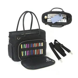 Large Capacity Teacher Tote Bag, Organizer Shoulder Bag for School Supplie