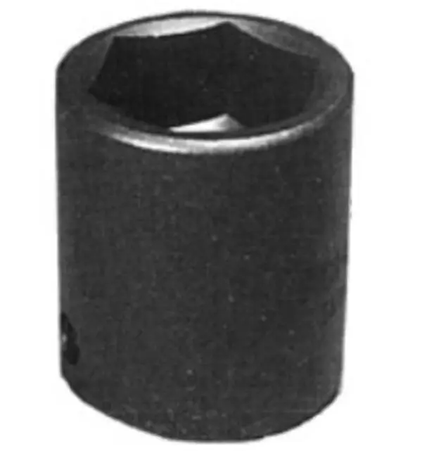 16mm Metric Size Impact Socket Alone, 3/8 Inch Drive Standard 6-Point Hand Tool for Wrenches, High-Quality Millimeters Fit Hardware Applications